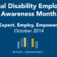 October Is National Disability Employment Awareness Month