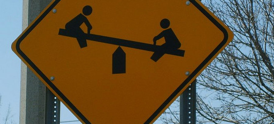Seesaw sign