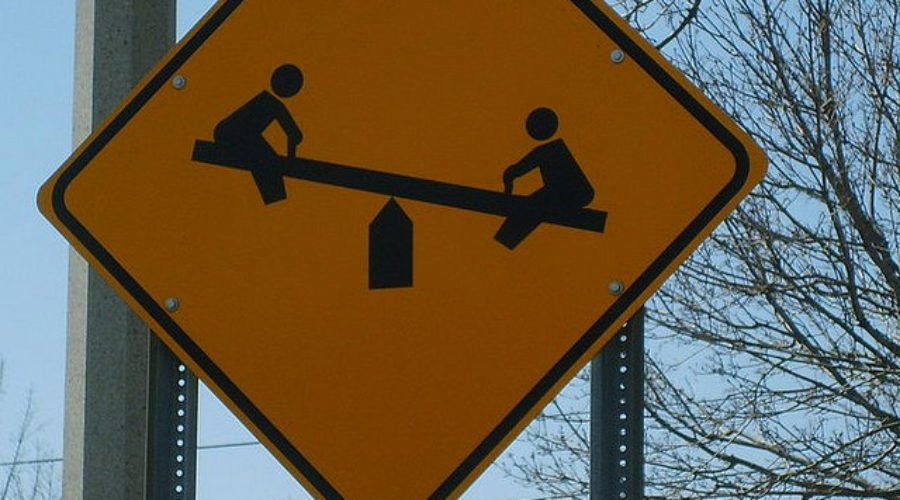 Seesaw sign